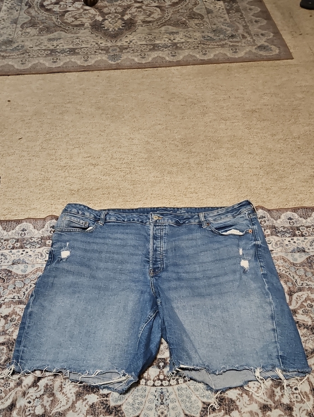 Old Navy Light Blue Distressed Denim Shorts